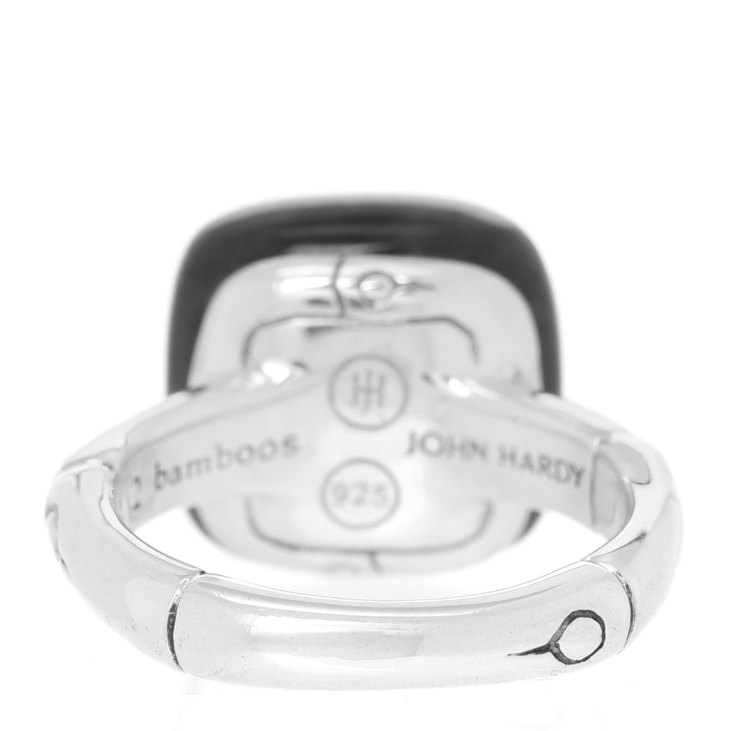 Sterling Silver Blue Labradorite Bamboo Orb Ring 54 7