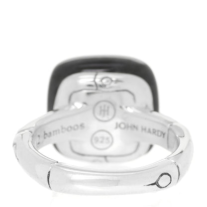 John Hardy Sterling Silver Blue Labradorite Bamboo Orb Ring 54 7 3 of 5
