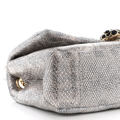 Bulgari Shiny Karung Matelasse Mini Serpenti Cabochon Crossbody Silver 8 of 9