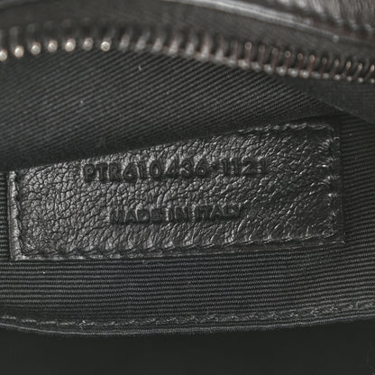 Saint Laurent Calfskin Matelasse Chevron Round Vinyle Camera Bag Black 6 of 9