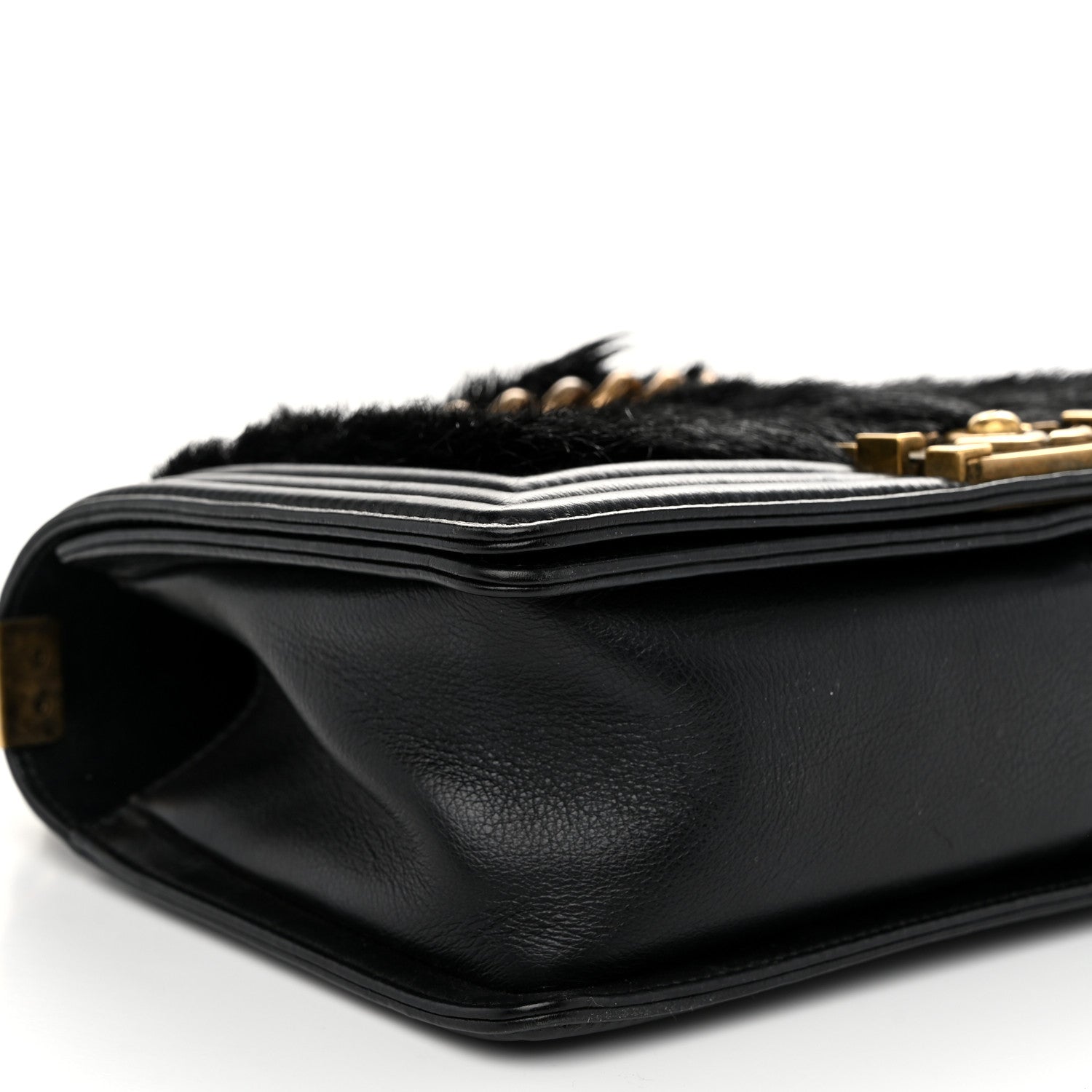 Chanel Goat Hair Medium Celtic Boy Flap Black 9 of 10