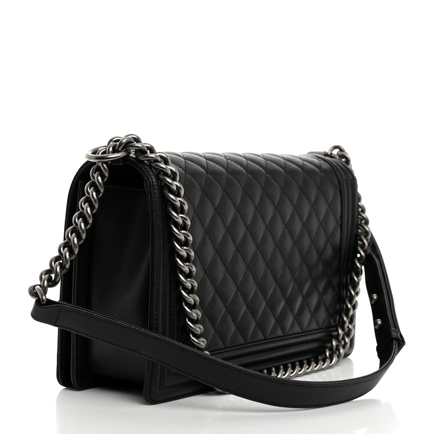 Chanel Caviar Quilted New Medium Boy Flap Black 2 of 10