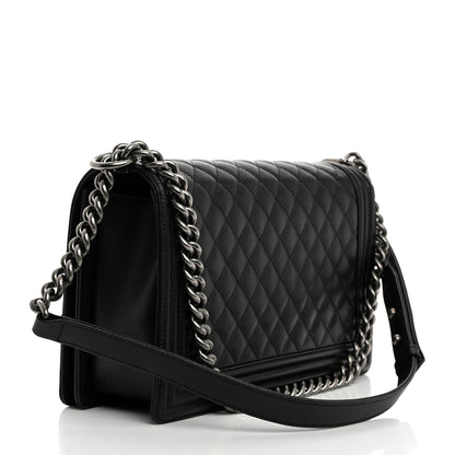 Chanel Caviar Quilted New Medium Boy Flap Black 2 of 10