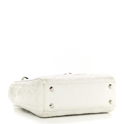 Christian Dior Lambskin Cannage Mini Lady Dior White 4 of 16