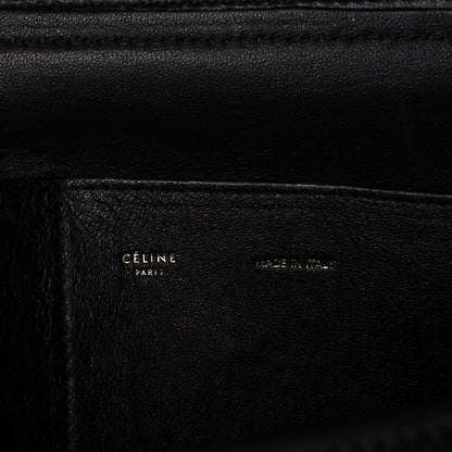 Celine Patent Suede Medium Trapeze Black 6 of 22