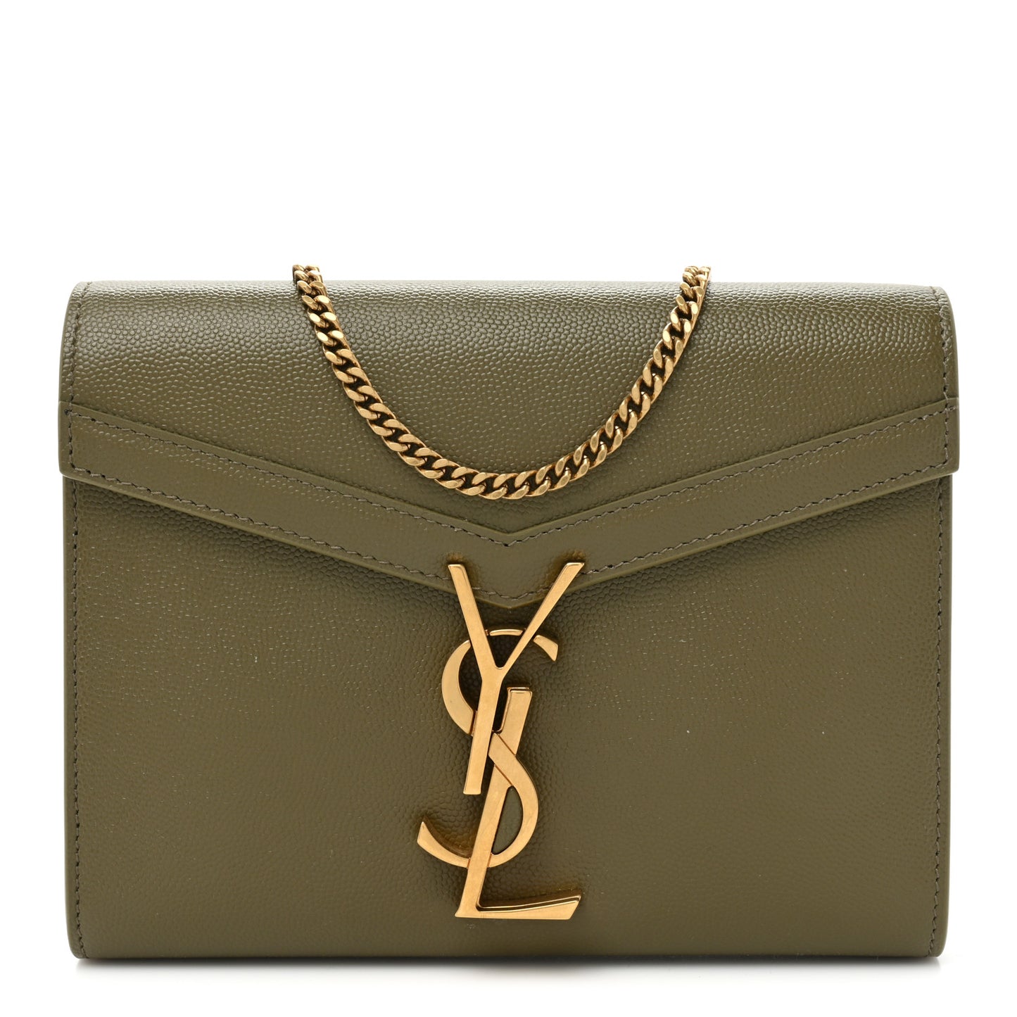 Grain De Poudre Monogram Cassandra Chain Wallet Ver Kaki