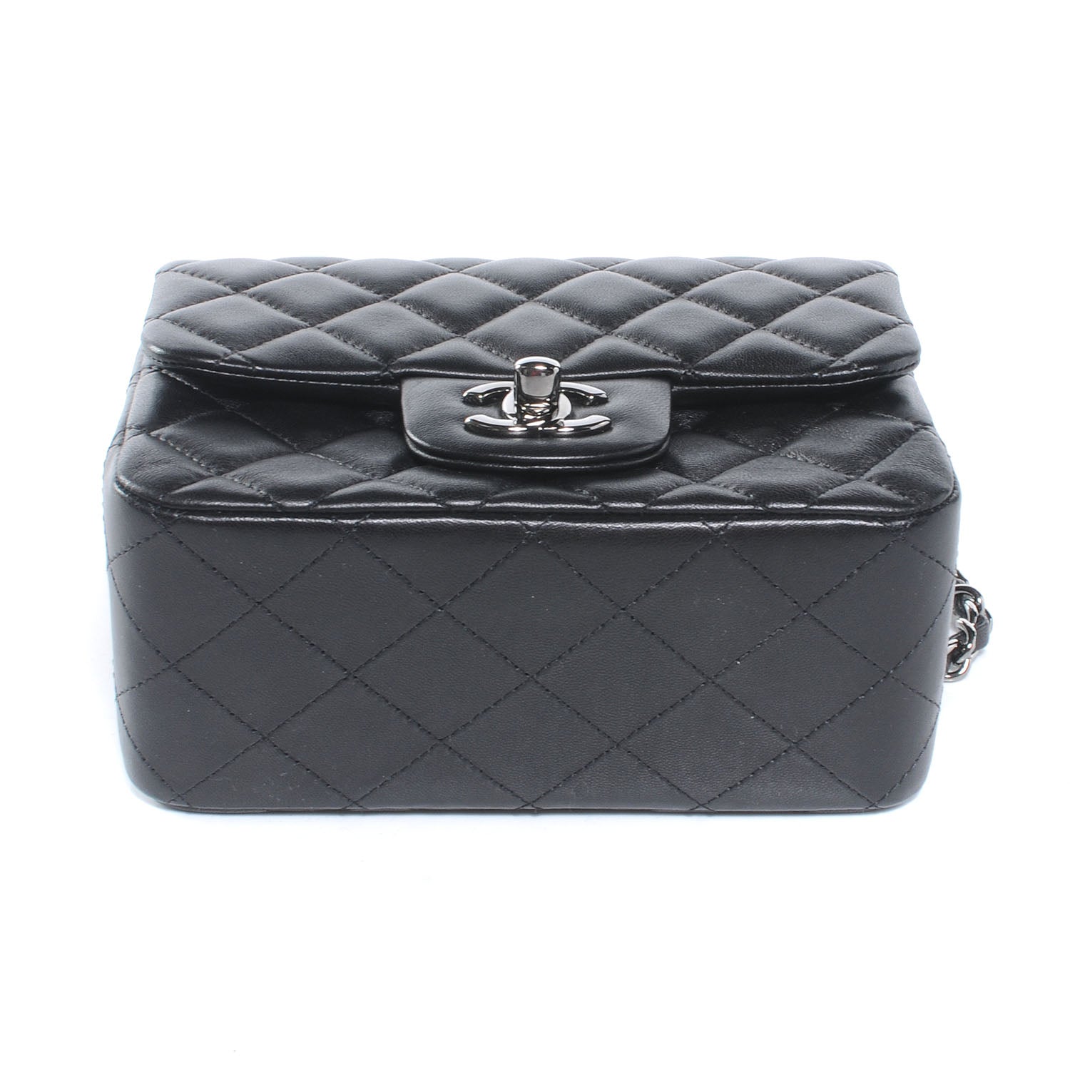 Chanel Lambskin Quilted Mini Square Flap Black 4 of 7