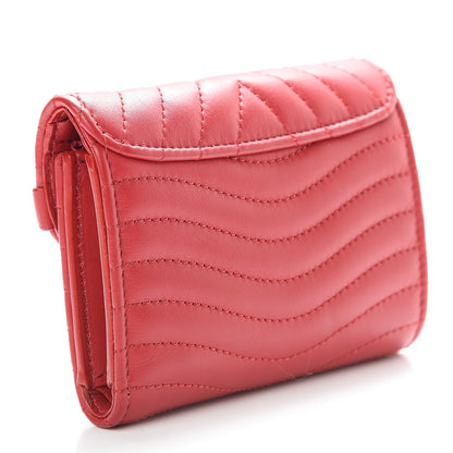 Louis Vuitton Calfskin New Wave Compact Wallet Rouge 3 of 8
