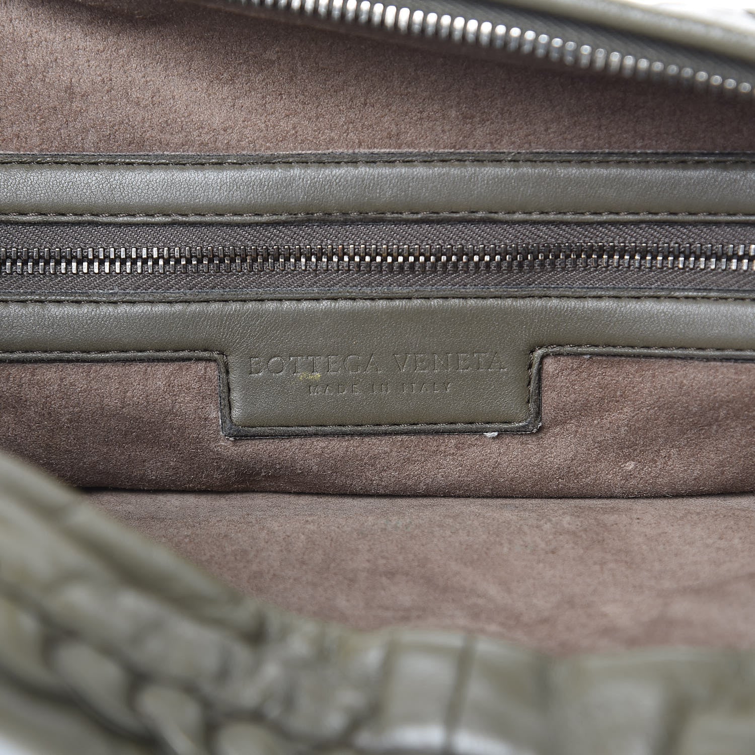 Bottega Veneta Nappa Intrecciato Large Veneta Hobo Kaki Fondente 6 of 10