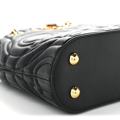 Salvatore Ferragamo Calfskin Embossed Logo Plaque Gancini Tote Black 8 of 9