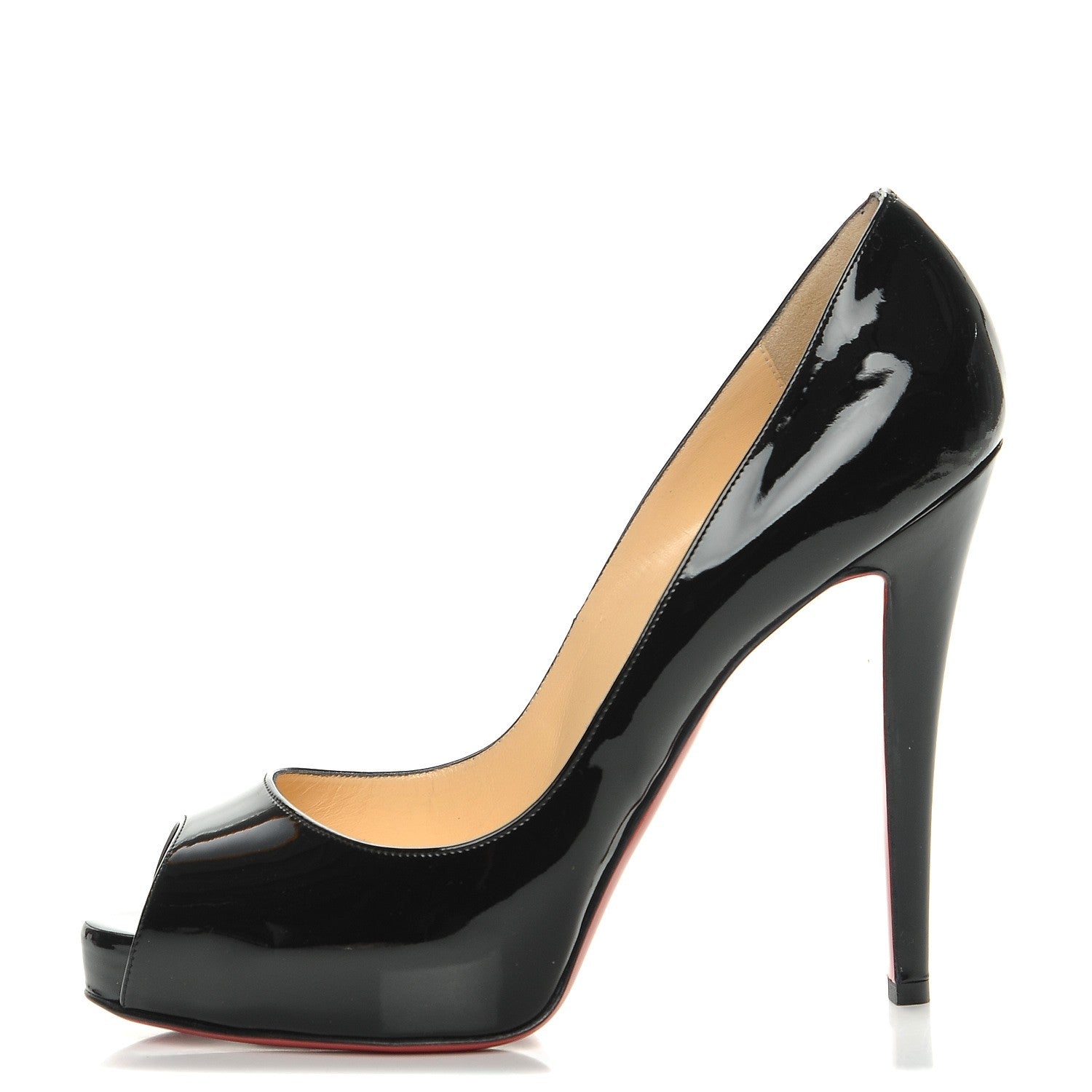 Christian Louboutin Patent Very Prive 120 Pumps 39 Black 1 of 7