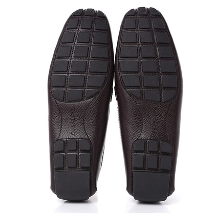 Louis Vuitton Taiga Monte Carlo Moccasin Loafers 10 Grizzli 6 of 10
