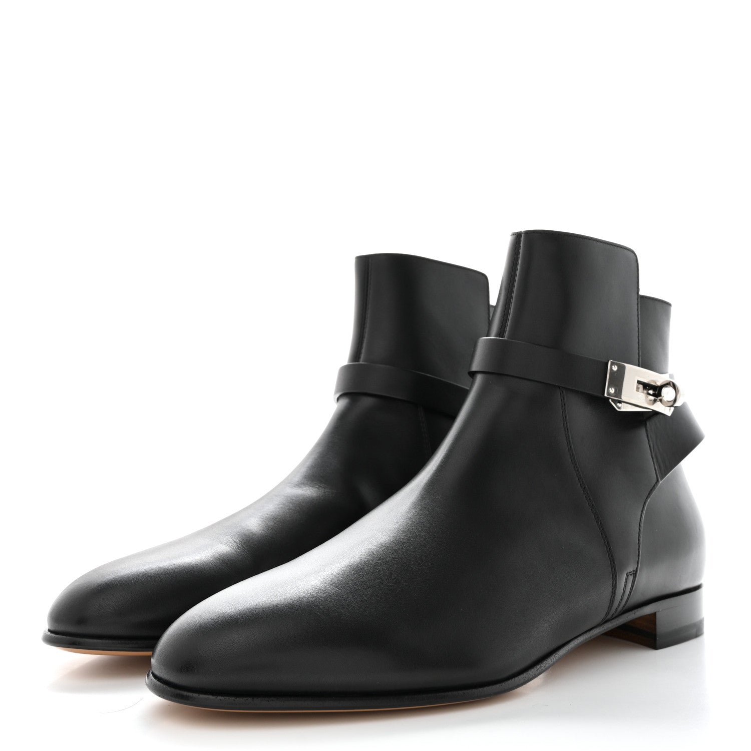 Hermes Calfskin Neo Ankle Boots 41 Black 3 of 9