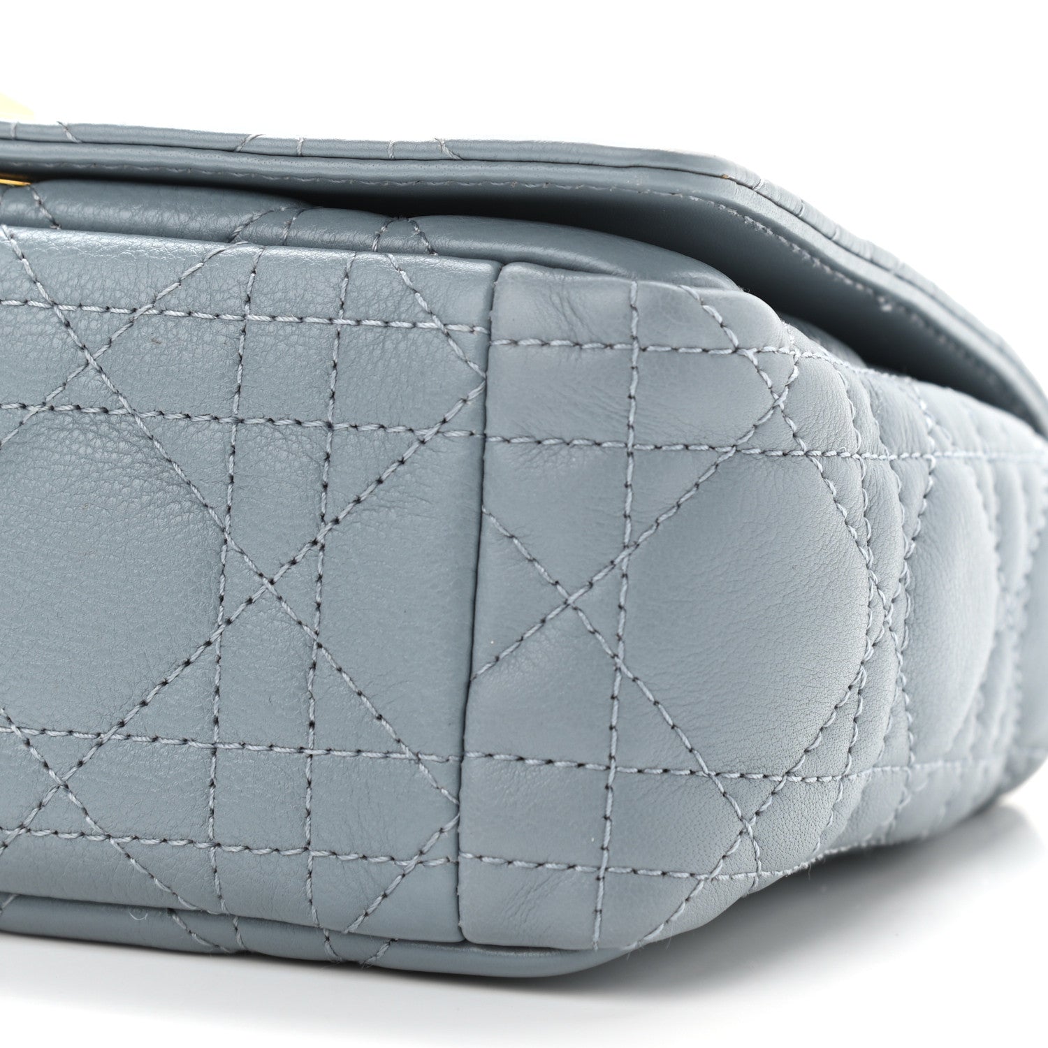 Christian Dior Calfskin Cannage Small Caro Bag Cloud Blue 9 of 10