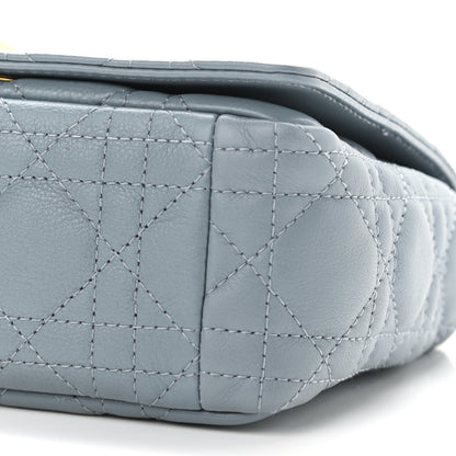 Christian Dior Calfskin Cannage Small Caro Bag Cloud Blue 9 of 10