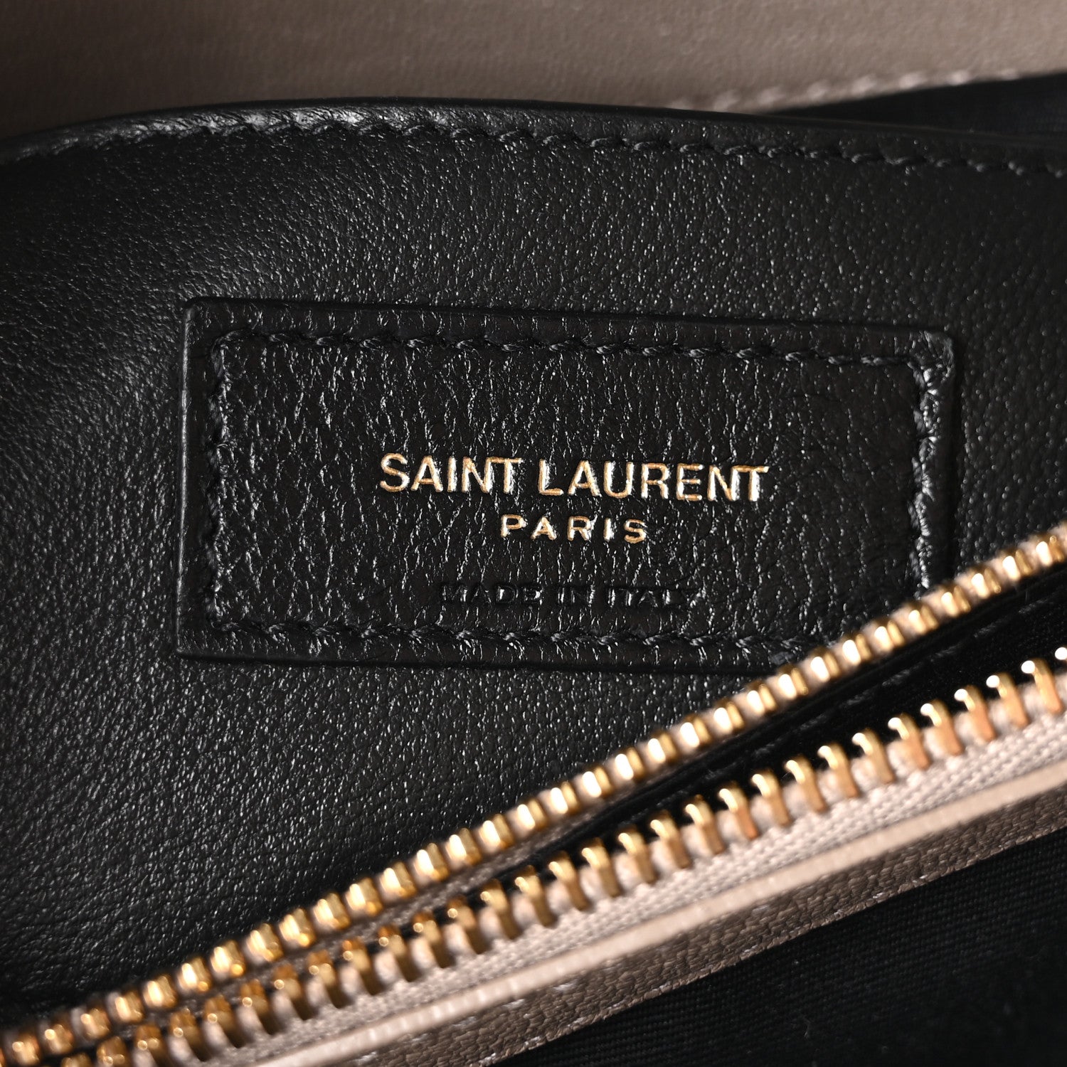 Saint Laurent Sheepskin Matelasse Chevron Monogram Medium College Bag Greyish Brown 6 of 10