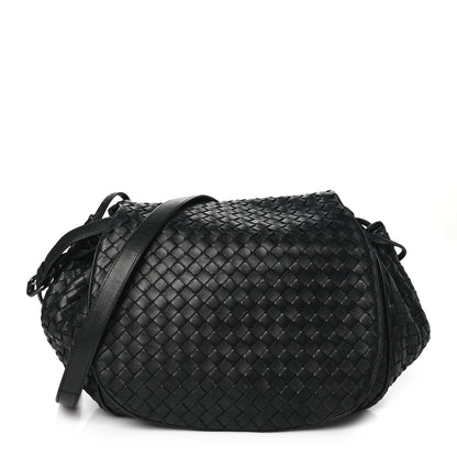 Bottega Veneta Nappa Intrecciato Messenger Bag Black 1 of 10