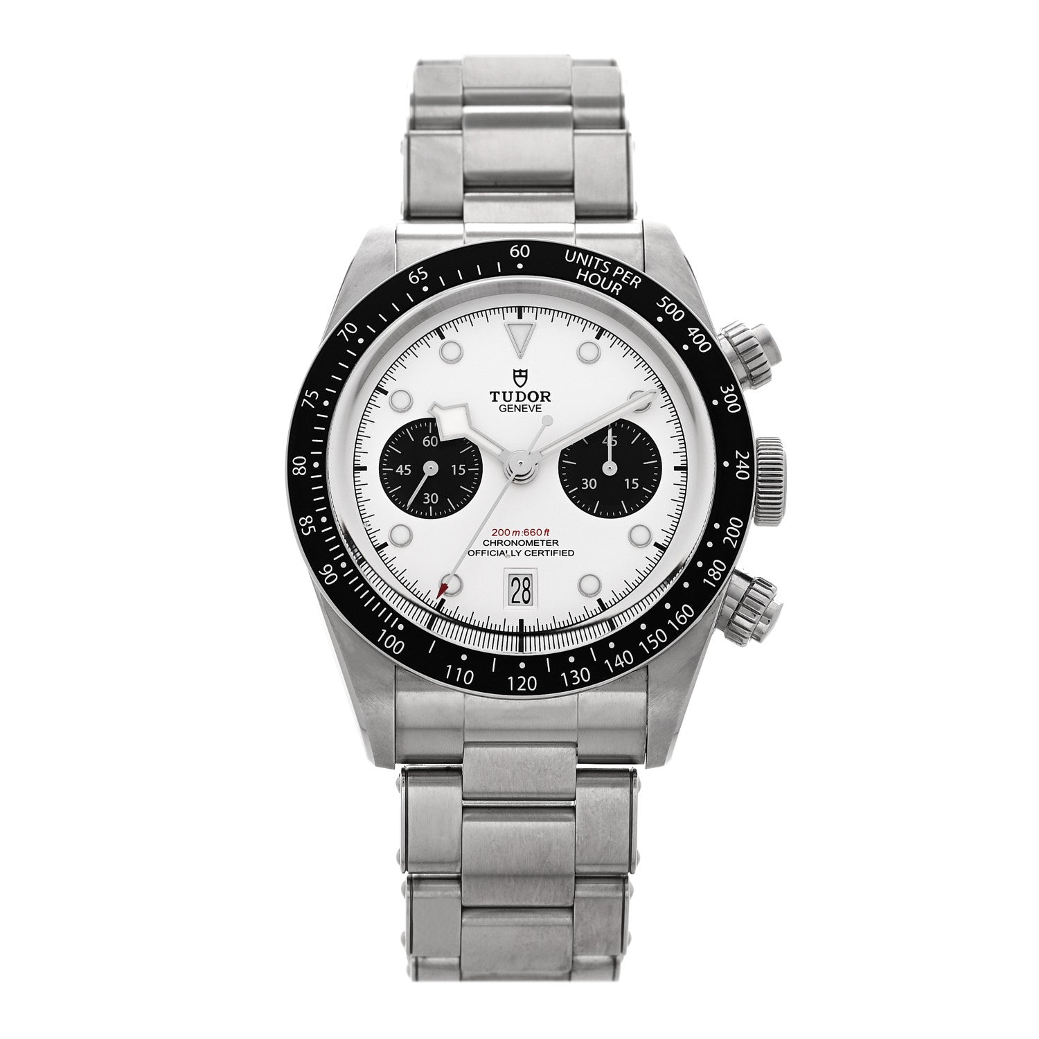 TUDOR Stainless Steel 41mm Black Bay Chronograph Panda Automatic Watch White 79360N 1 of 5