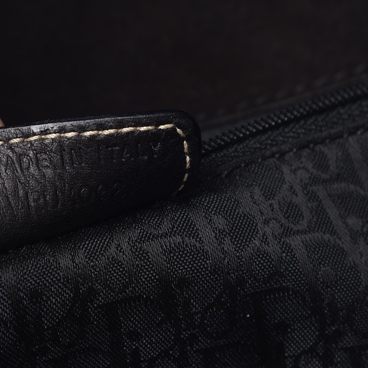 Calfskin Baudrier Saddle Bag Black