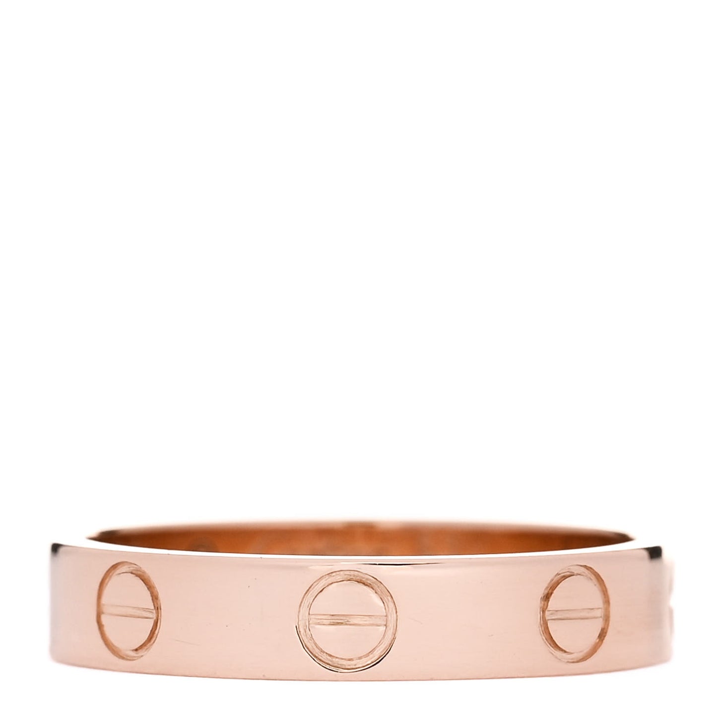 18K Pink Gold 3.5mm LOVE Wedding Band Ring 52 6