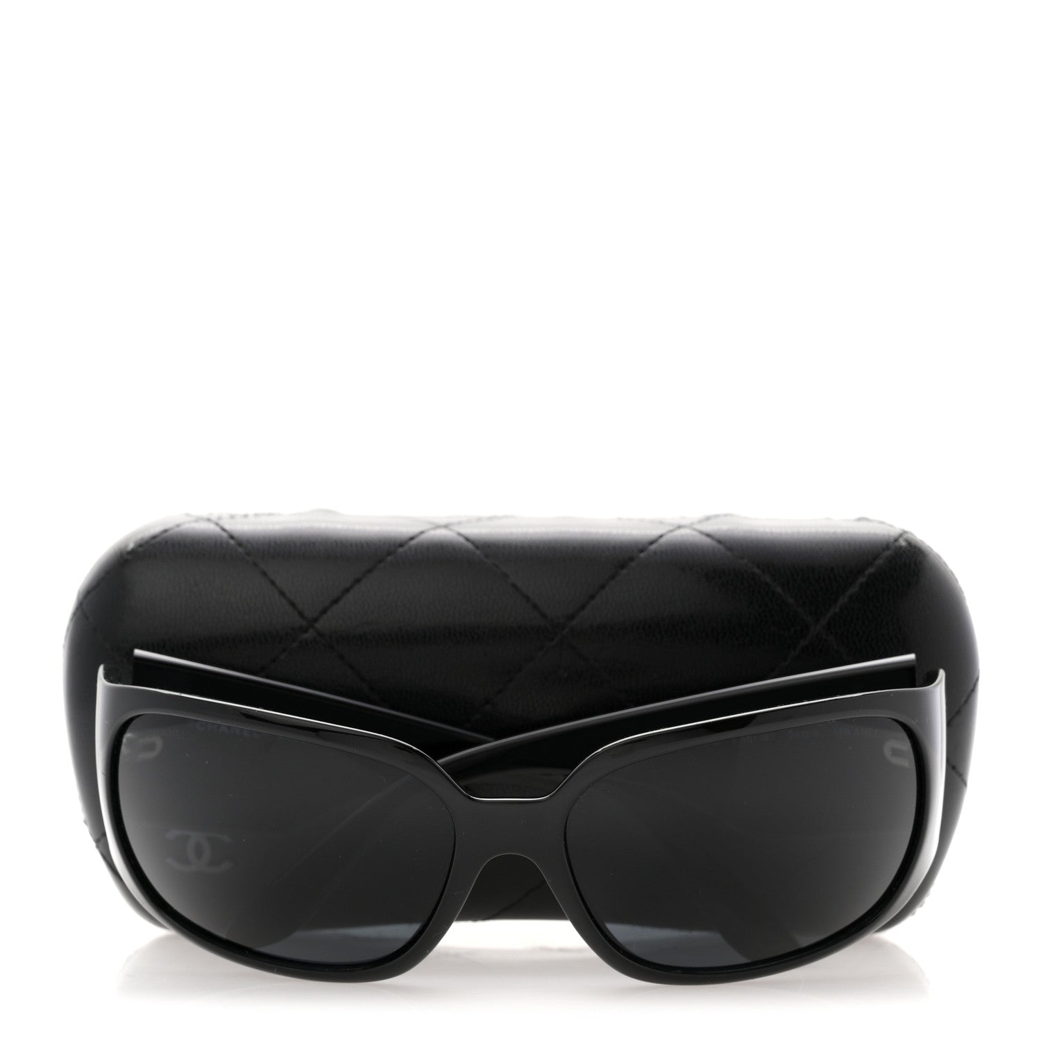 Chanel Acetate Crystal CC Sunglasses 5080-B Black 1858143