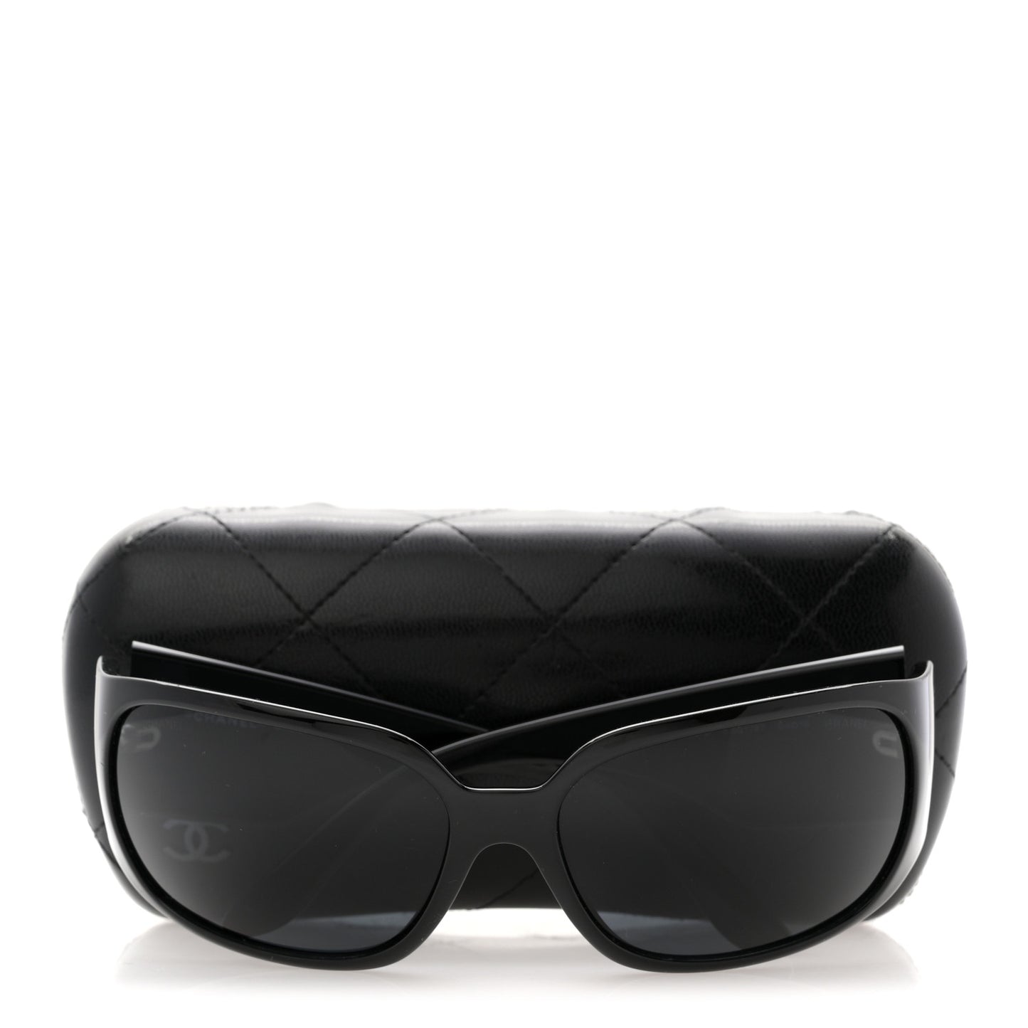 Acetate Crystal CC Sunglasses 5080-B Black