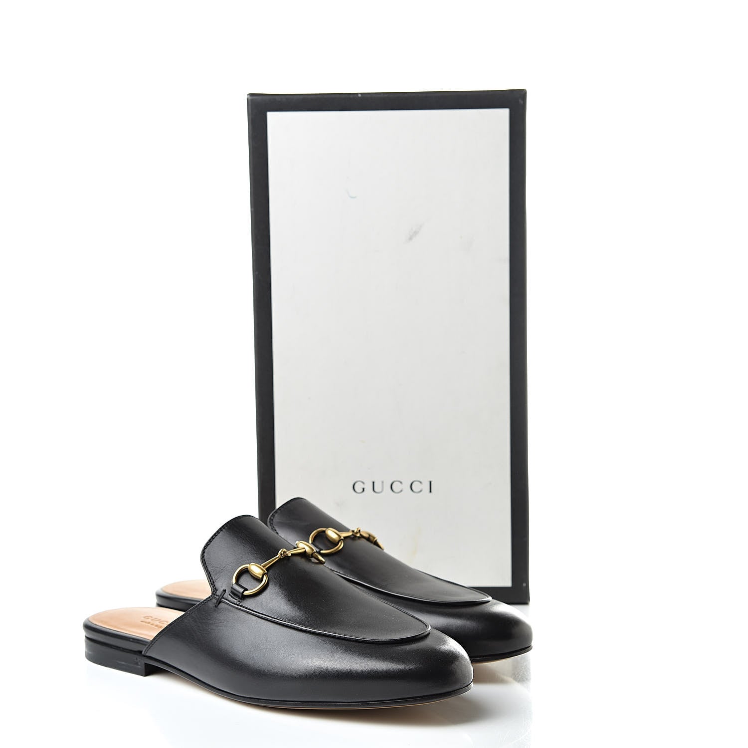 Gucci Calfskin Womens Princetown Slippers 38.5 Black 11 of 11