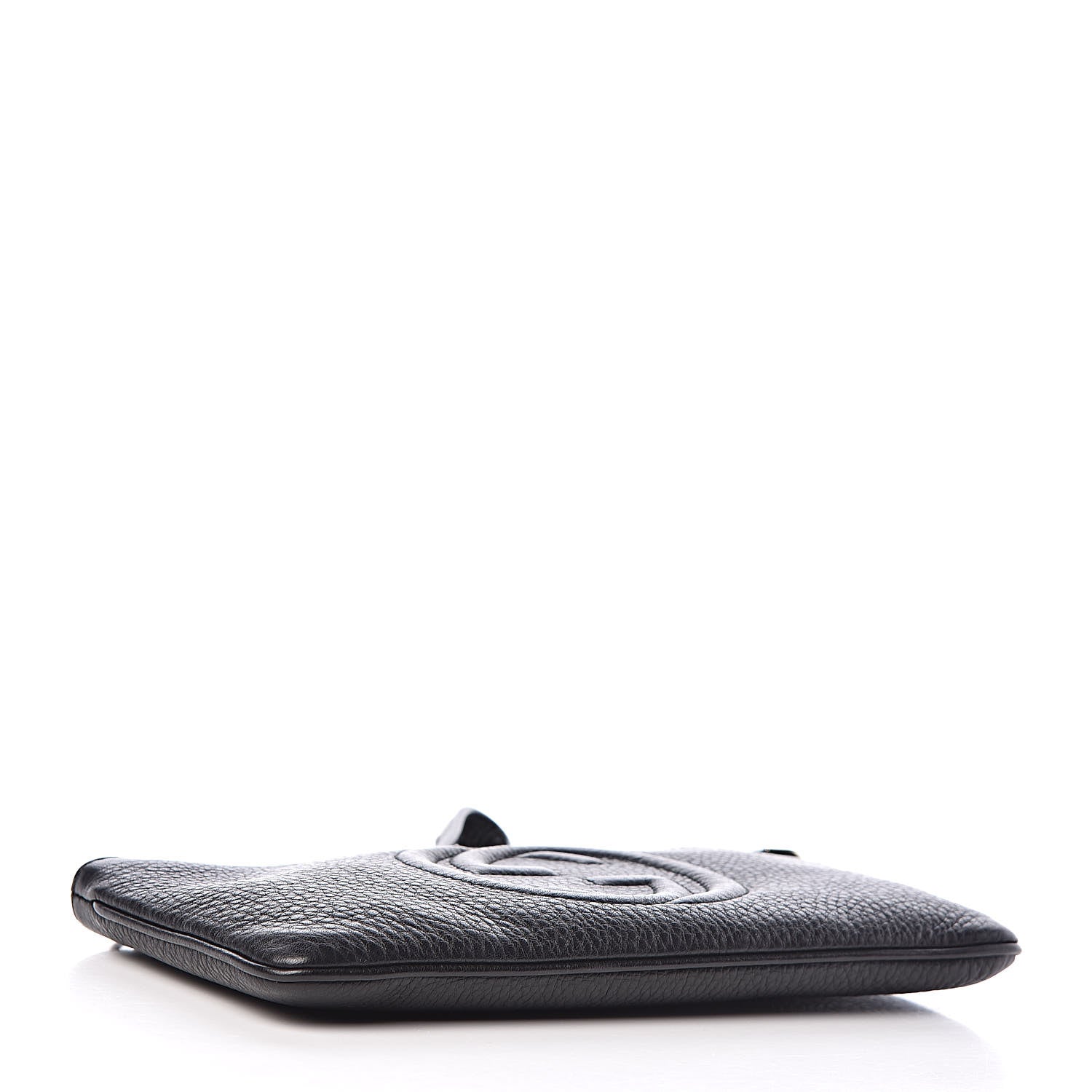 Gucci Pebbled Calfskin Soho Wristlet Black 4 of 8