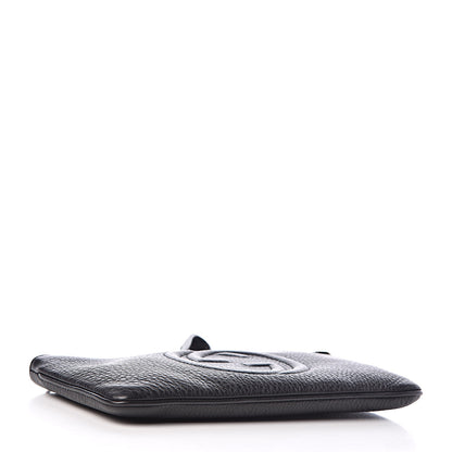 Gucci Pebbled Calfskin Soho Wristlet Black 4 of 8