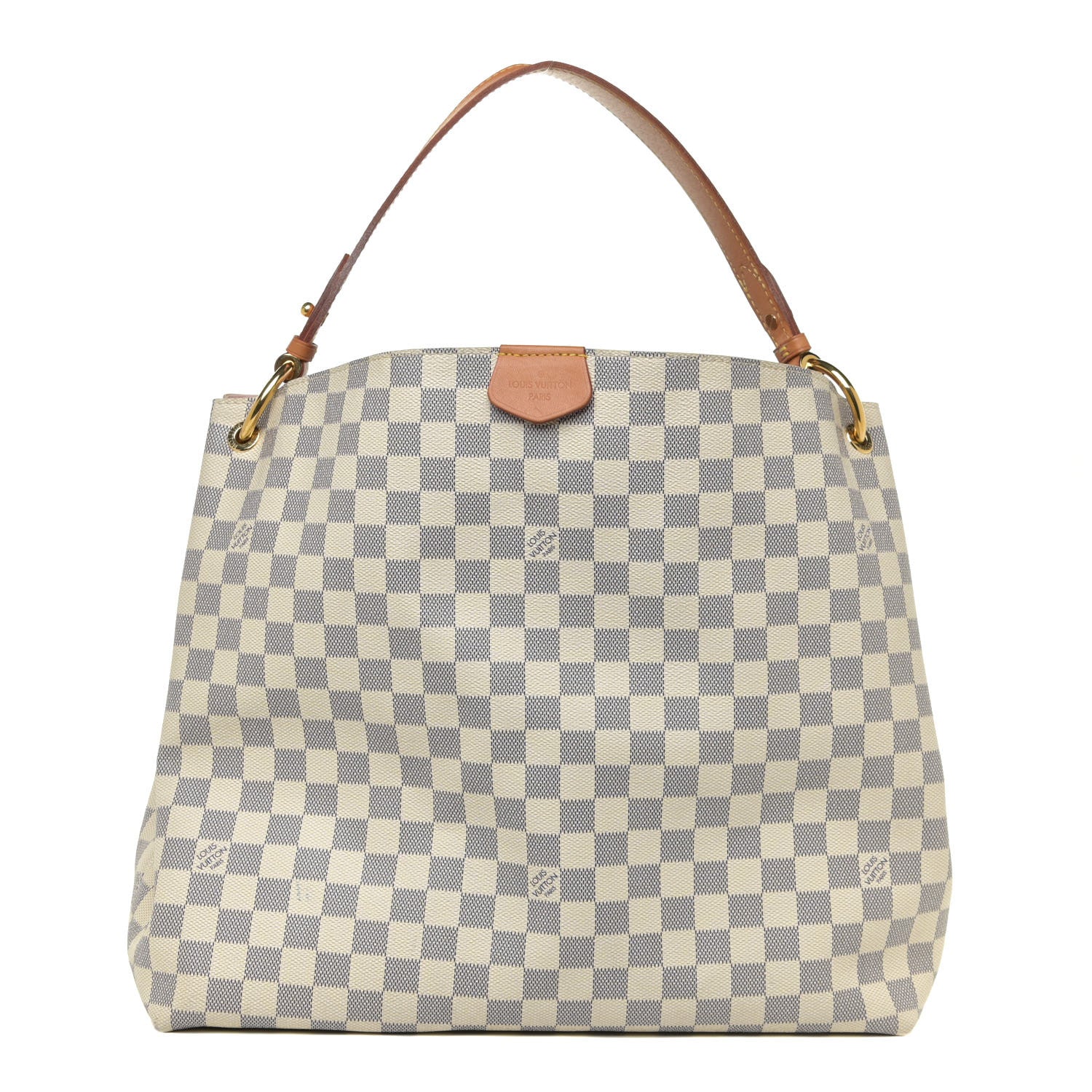 Louis Vuitton Damier Azur Graceful MM Rose Ballerine 1 of 14
