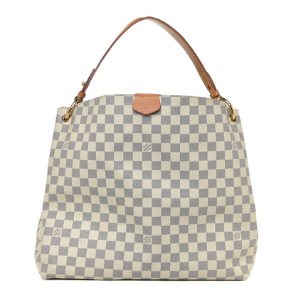 Louis Vuitton Damier Azur Graceful MM Rose Ballerine 1 of 14