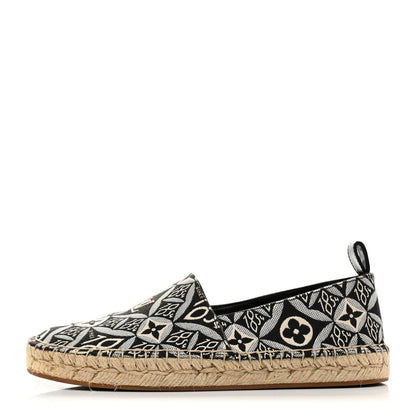 Louis Vuitton Jacquard Since 1854 Starboard Espadrille Flats 35 Grey 1 of 10