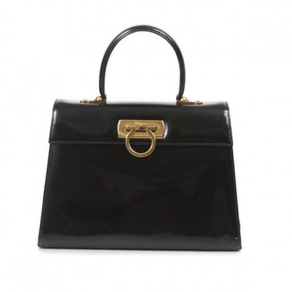 FASHIONPHILE SALVATOREFERRAGAMOPatentKatiaBagBlack 1 of 9
