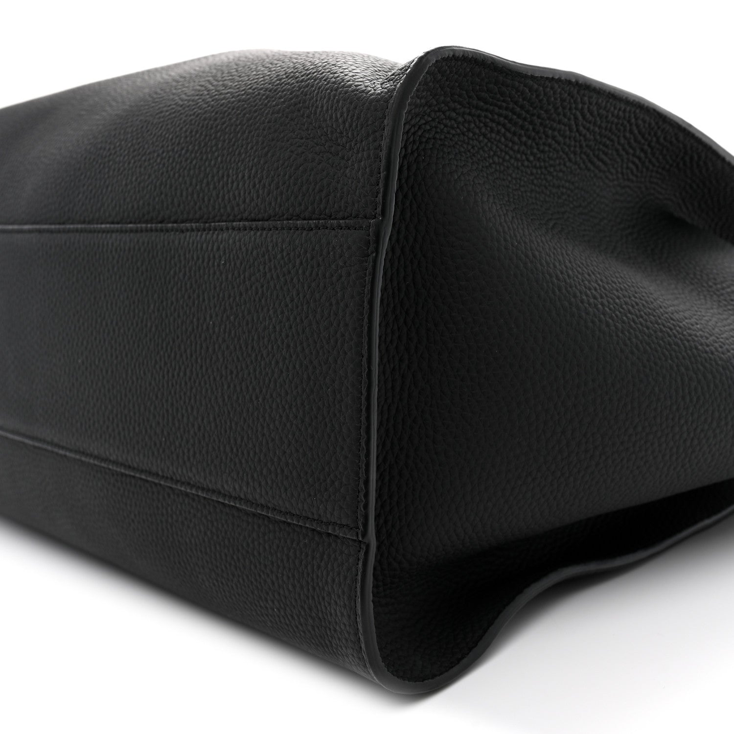 The Row Matte Grained Calfskin Marlo 17 Black 9 of 9