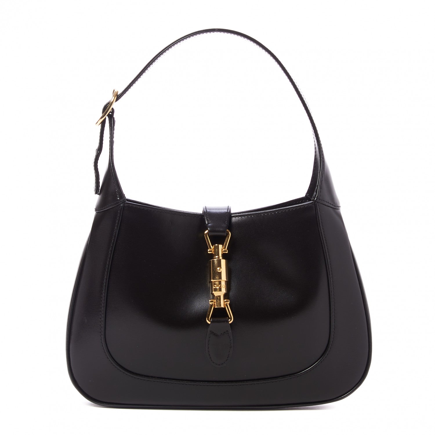 Gucci Boarded Dyana Lux Calfskin Small Jackie 1961 Hobo Black 1 of 10