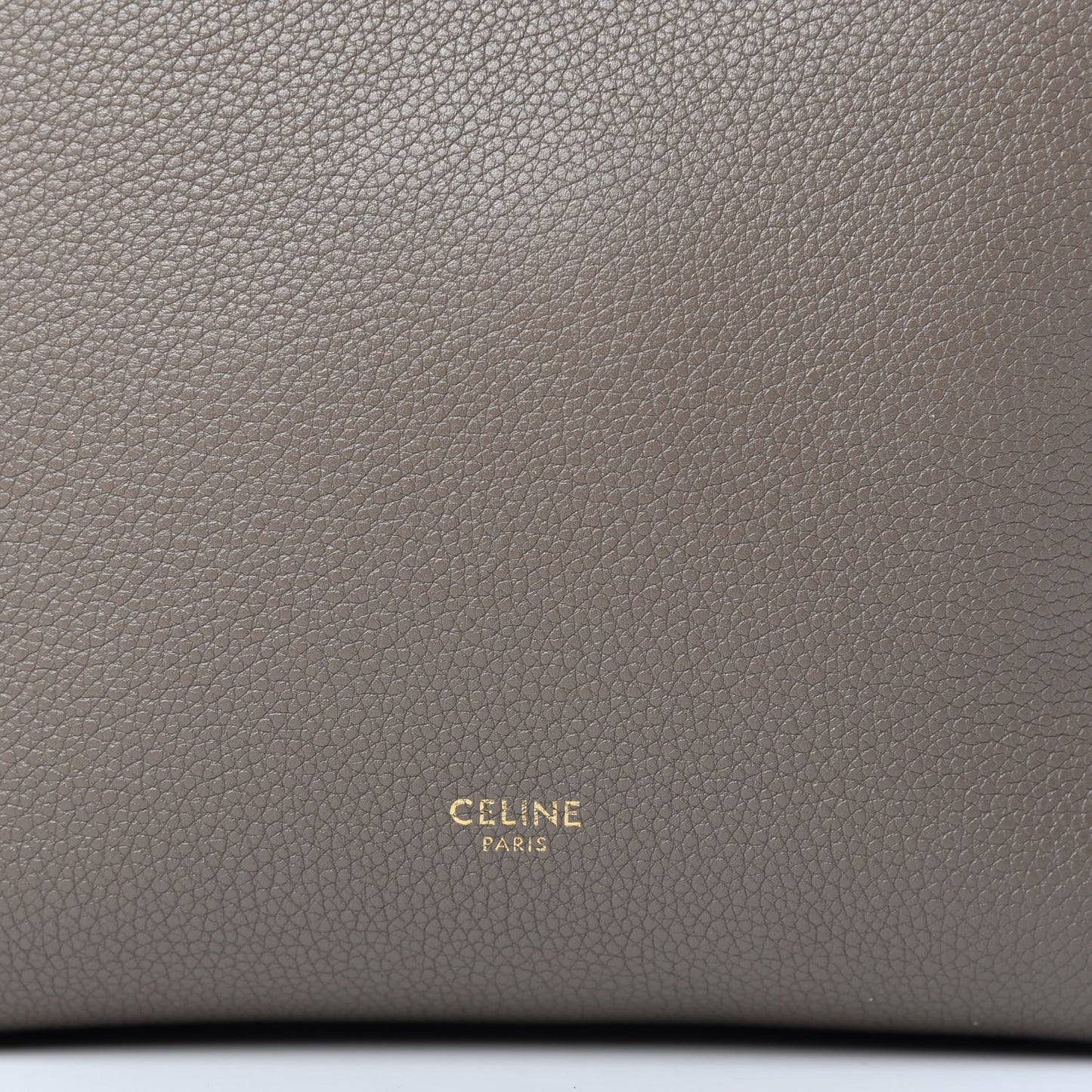 Soft Grained Calfskin Small Sangle Bucket Bag Taupe