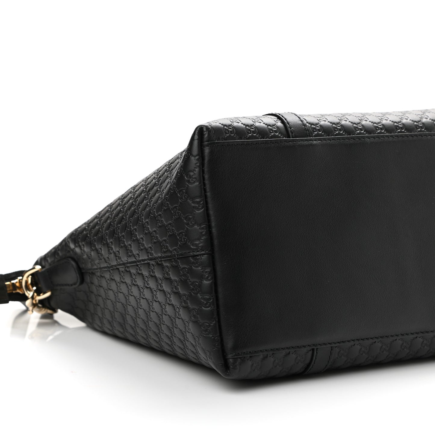 Soft Microguccissima Dome Satchel Black