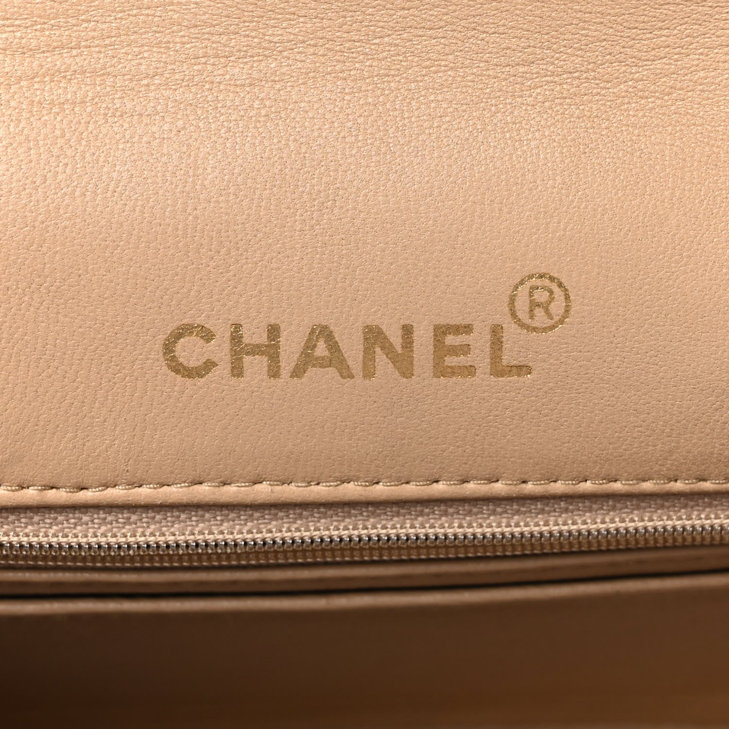 Chanel Lambskin Quilted Small Single Flap Beige 11 of 12