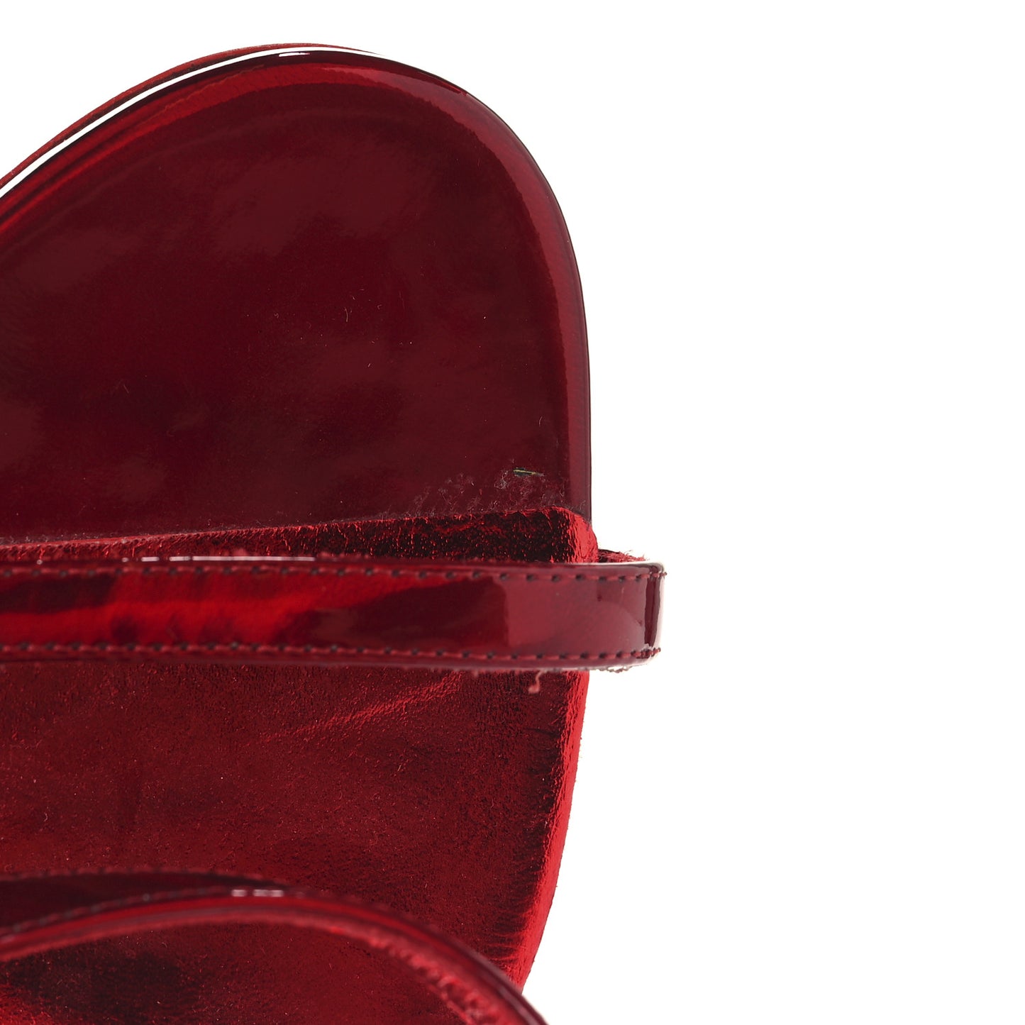 Metallic Patent Rosalie 100 Sandals 38 Loubi