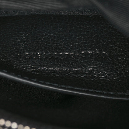 Saint Laurent Sheepskin Matelasse Chevron Monogram Medium College Bag Light Coal 7 of 11