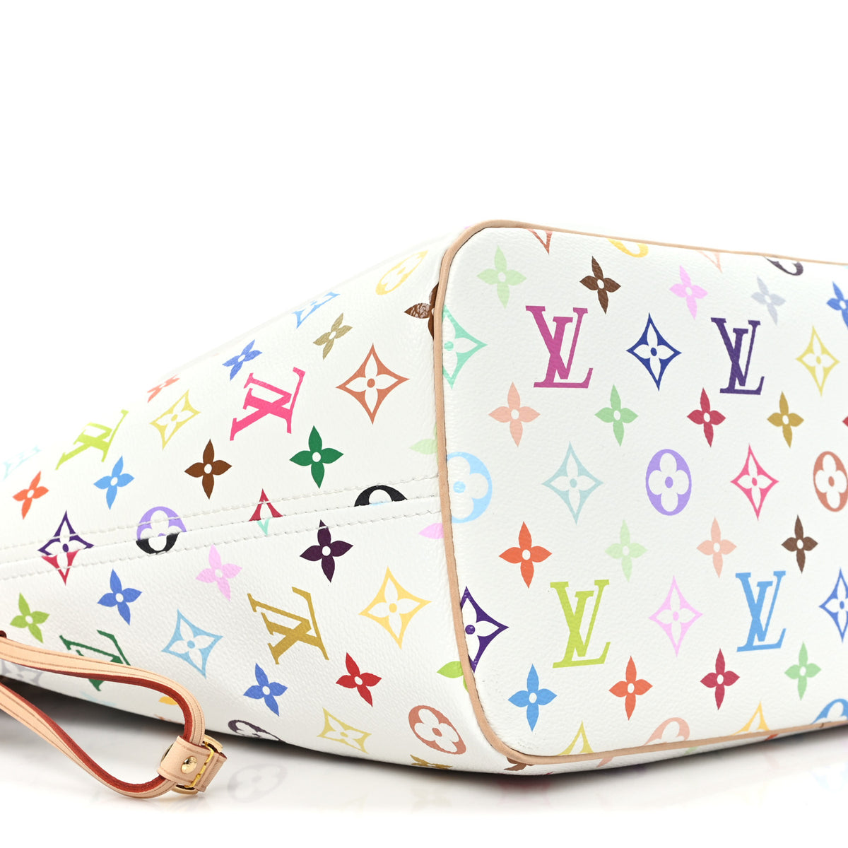 LV X TM Monogram Multicolor Neverfull MM White