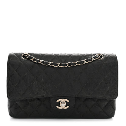 Chanel Caviar Quilted Medium Double Flap Black 1 of 13