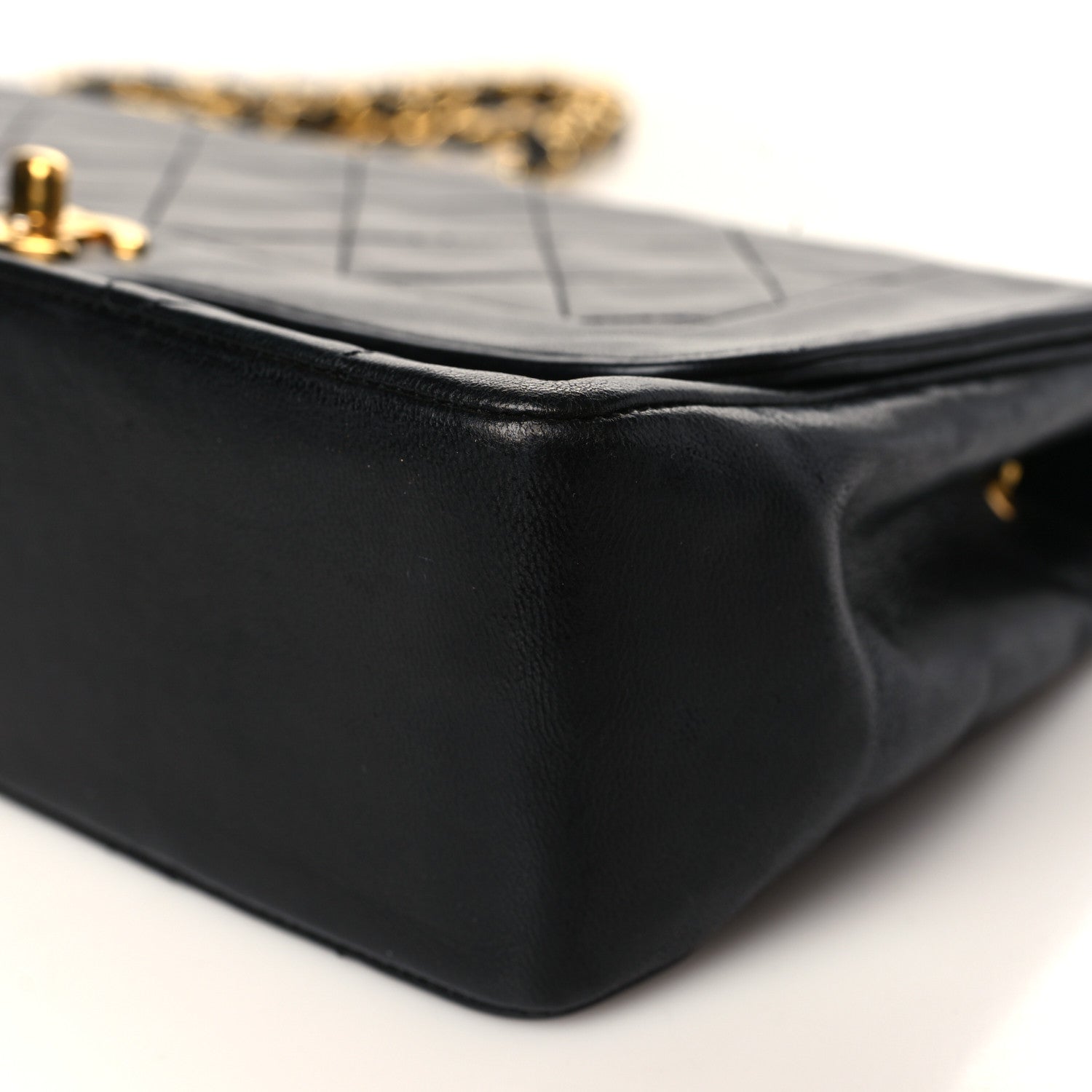 Chanel Lambskin Quilted Medium Single Flap Black 8 of 9