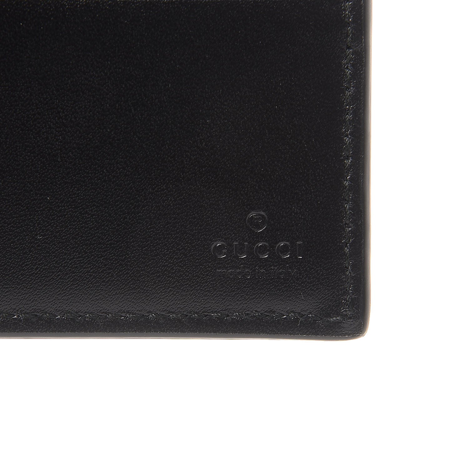 Gucci Guccissima Signature Dorian Bi-Fold Wallet Black 7 of 10