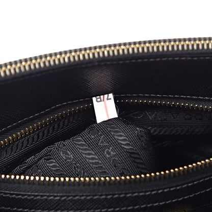 Prada Saffiano Small Galleria Double Zip Tote Black 8 of 11