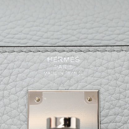 Hermes Taurillon Clemence Kelly Retourne 28 Bleu Pale 6 of 11
