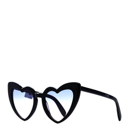 Saint Laurent Acetate Heart Frame Loulou SL181 Sunglasses Black 1 of 4