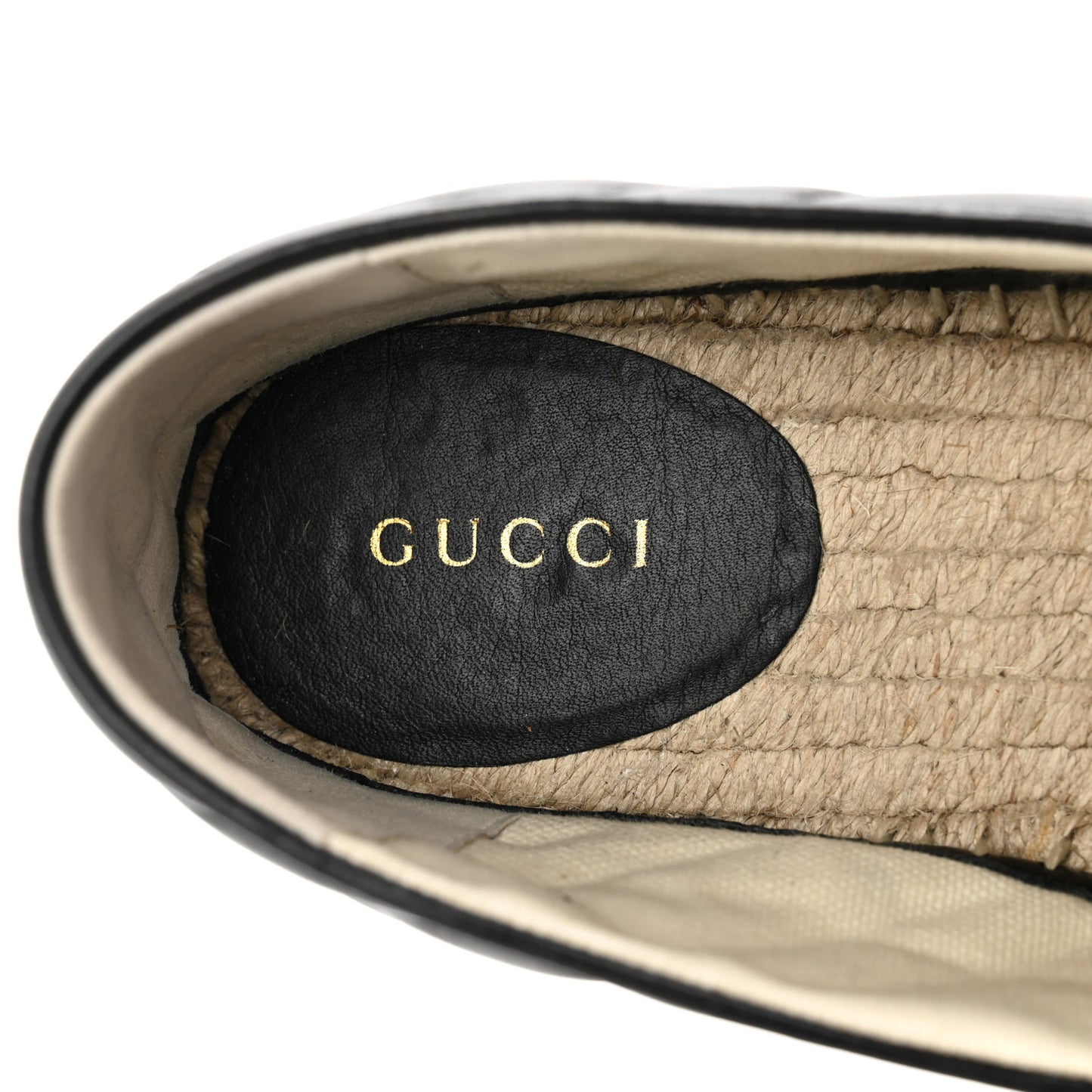 Nappa Matelasse GG Marmont Espadrilles 39 Black