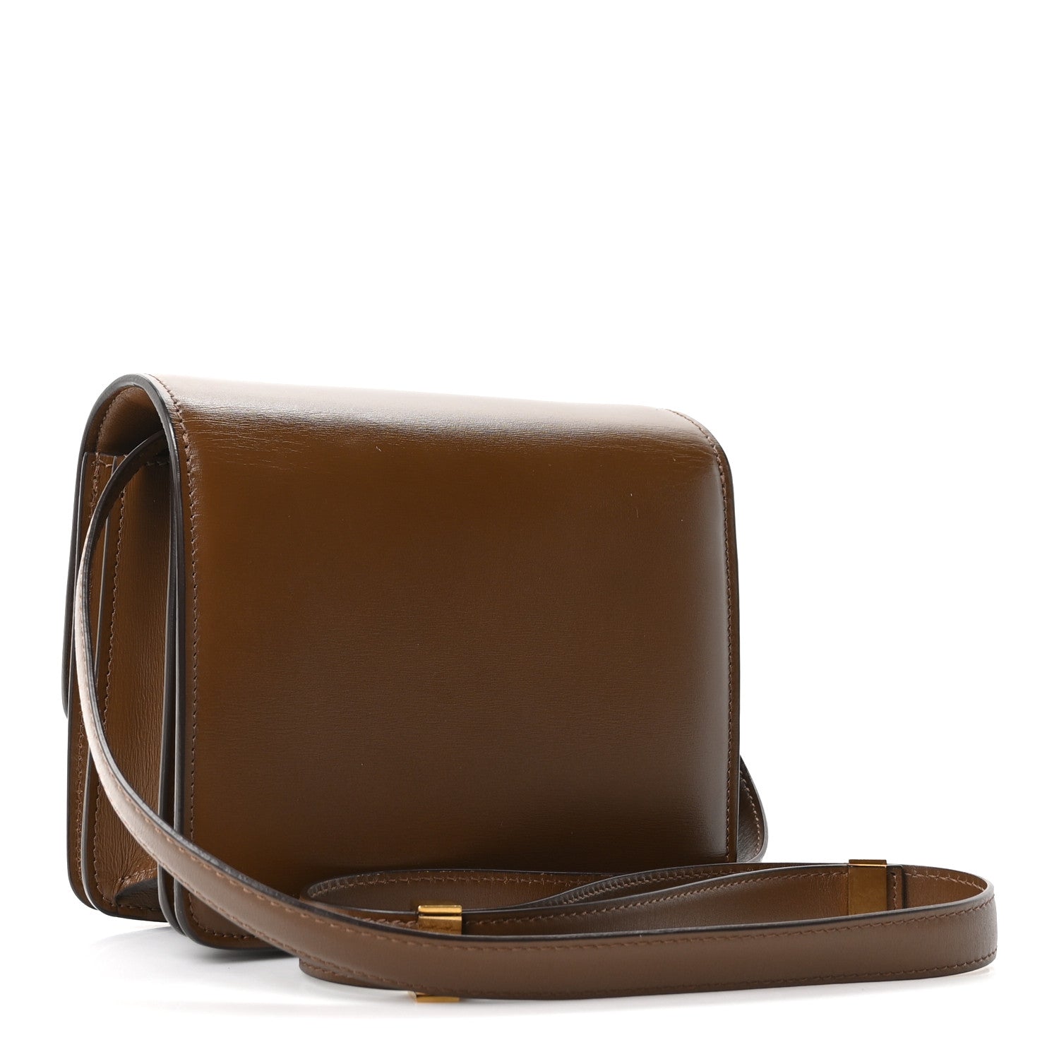 Celine Smooth Calfskin Small Classic Box Flap Bag Camel 3 of 10