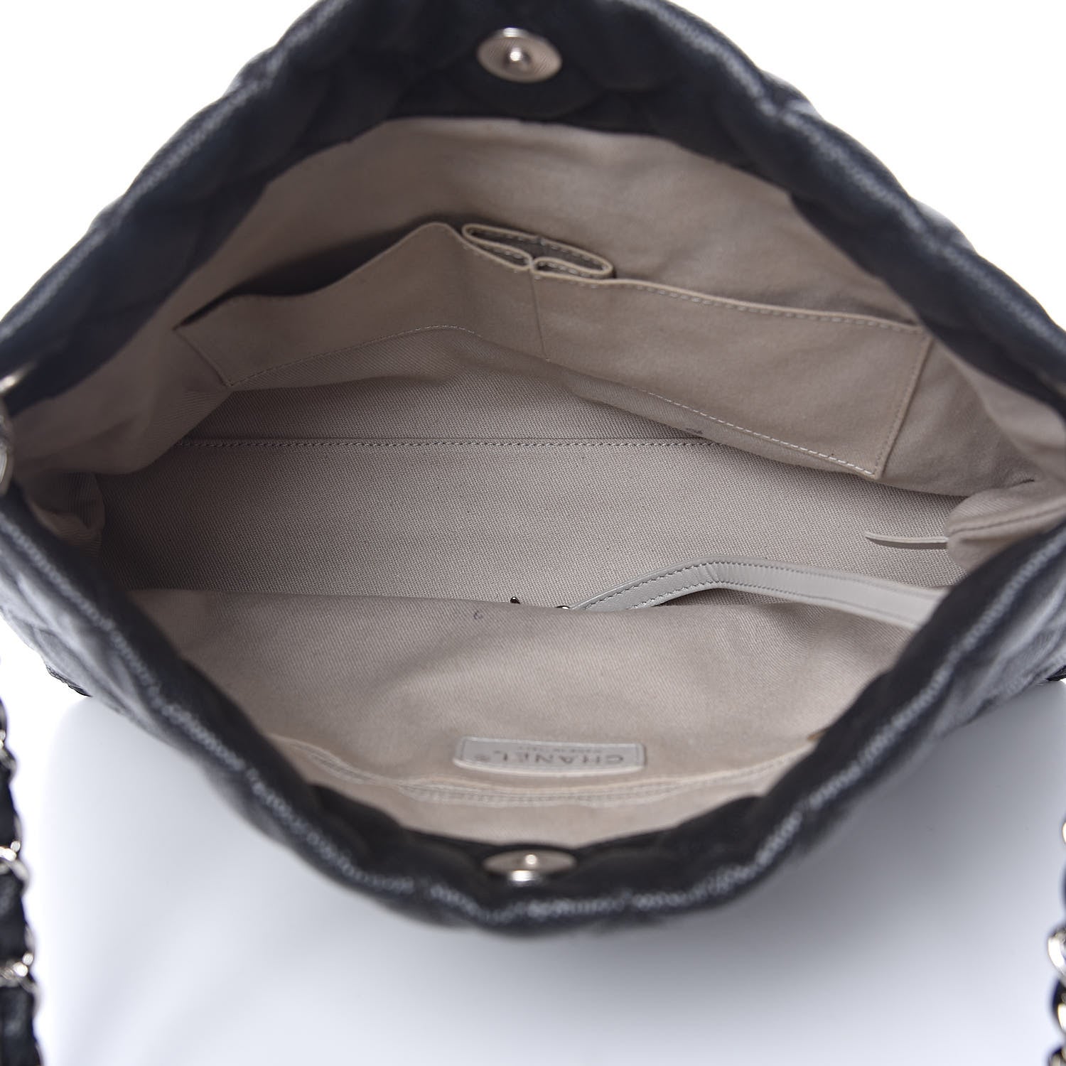 Chanel Caviar Quilted CC Shopping Tote Black 5 of 11